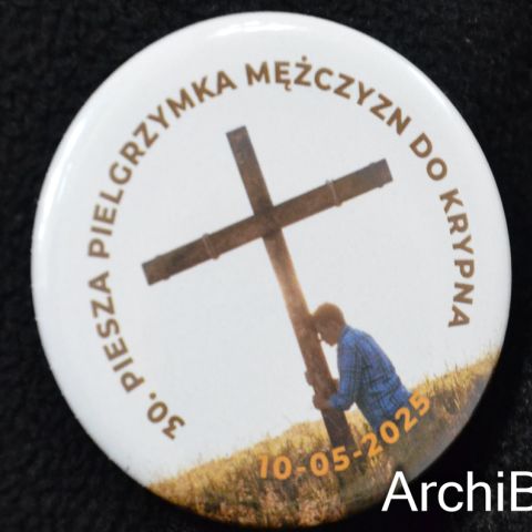 Mężczyźni pielgrzymowali w Pieszej Pielgrzymce do Krypna